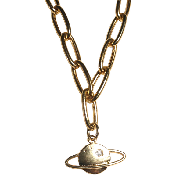 Saturn necklace